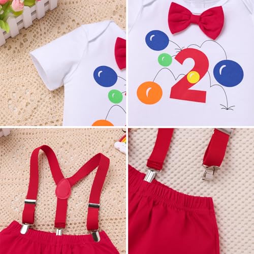 IMEKIS Baby Boys Space 1st Birthday Outfit Cake Smash Romper + Shorts Pants Suspenders Astronauts Cake Smash Photo Props4