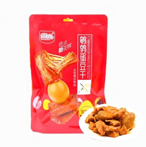 豆多奇?鶉卵豆腐干香辣味 香辣味 ピリッと辛い豆腐干 うずら卵のコク おつまみ 軽食 【外装印字は製造日】108g (6点)