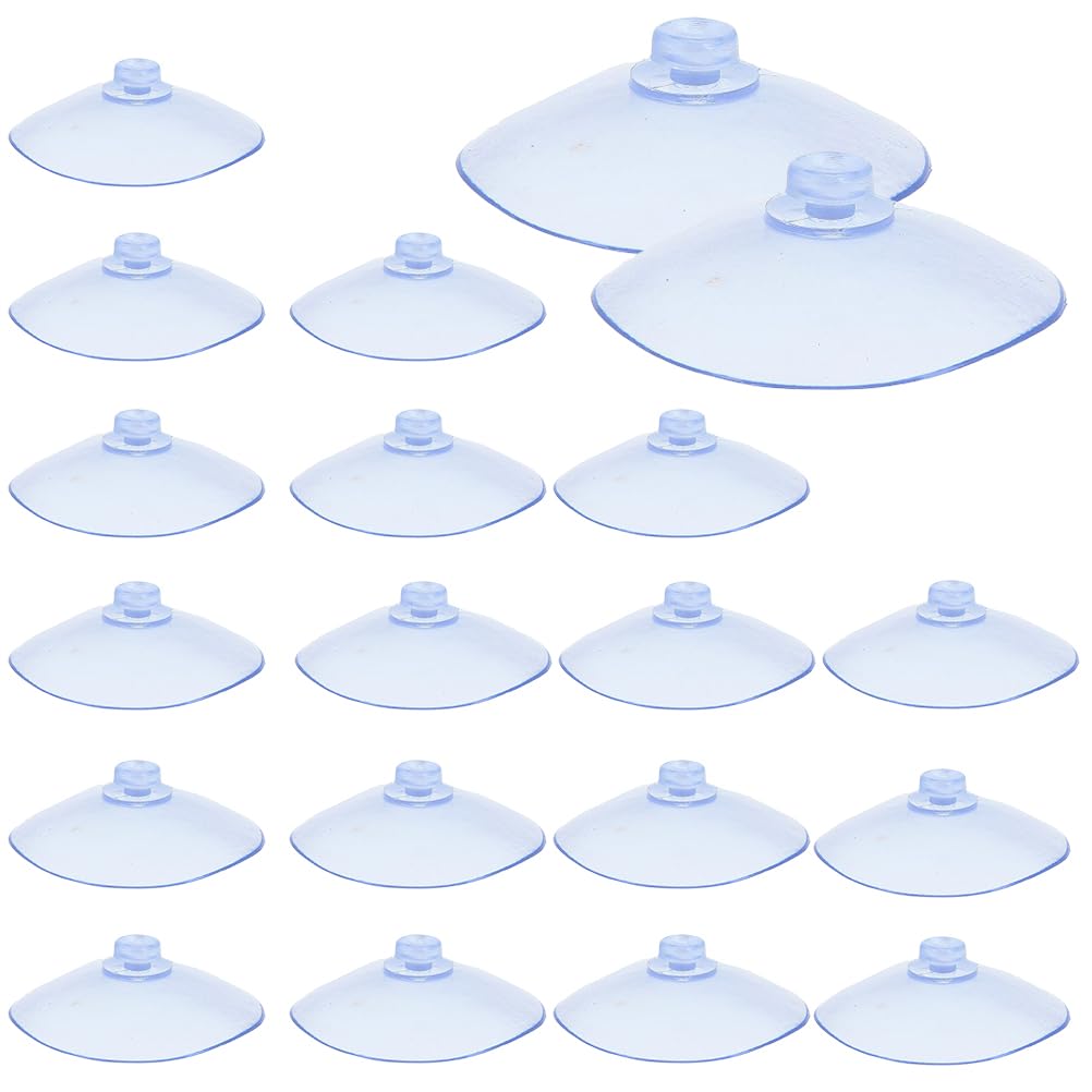 20 ventose trasparenti, ventose in plastica LJFEA PVC senza ganci, ventose robuste, adatte per finestre, pannelli di vetro, piastrelle, decorazione di auto, cucine, bagni, luci, armadietti (30 mm).
