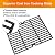 Hisencn Grill Replacement Parts for Dyna-Glo DGC350CNP-D DGF350CSP DGF350CSP-D, 2-Pack Porcelain Steel Heat Plates, 2-Pack Cast Iron Grill Grates, Flavorizer Bars
