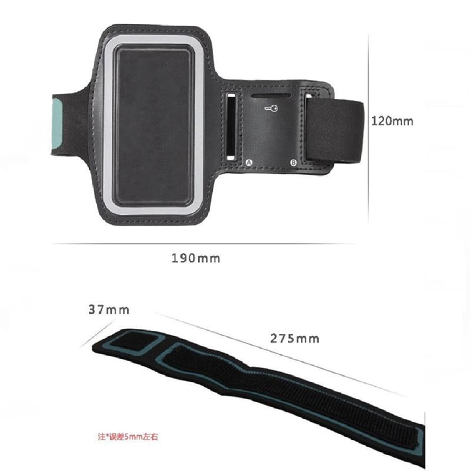 Sport Handgelenk Armband für MP3-Player, CCHKFEI Kratzfest mit Schweiß-und Atmungsaktiv MP3-Player Armbinden, Geeignet für Ihr Workout, Schlüsseltasche und Kopfhörer Loch