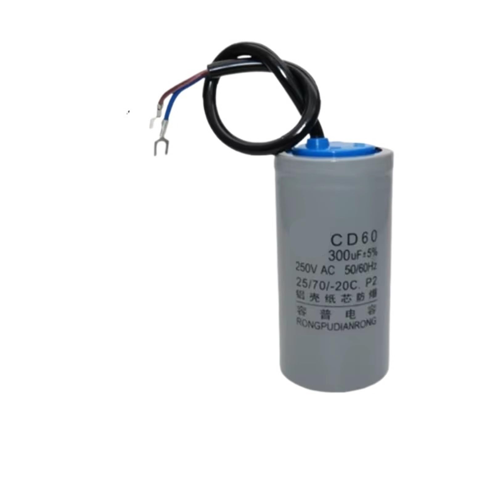 Condensador de arranque CD60, 250V, 75UF, 100UF, 150UF, 200UF, 250UF, 300UF, 350UF, 400UF, 500UF, 600UF, condensador de arranque de Motor, 2 uds.