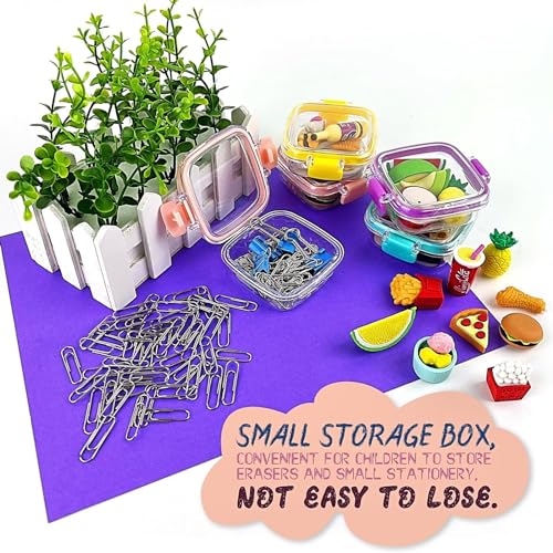 Halobios Lovely Gourmet Fruit Eraser, 4 Boxes of Plastic Pencil Erasers, Cute Children's Eraser, Pencil Erasers Sets, Suitable for Learning, Painting, Playing and Gifts - Image 5