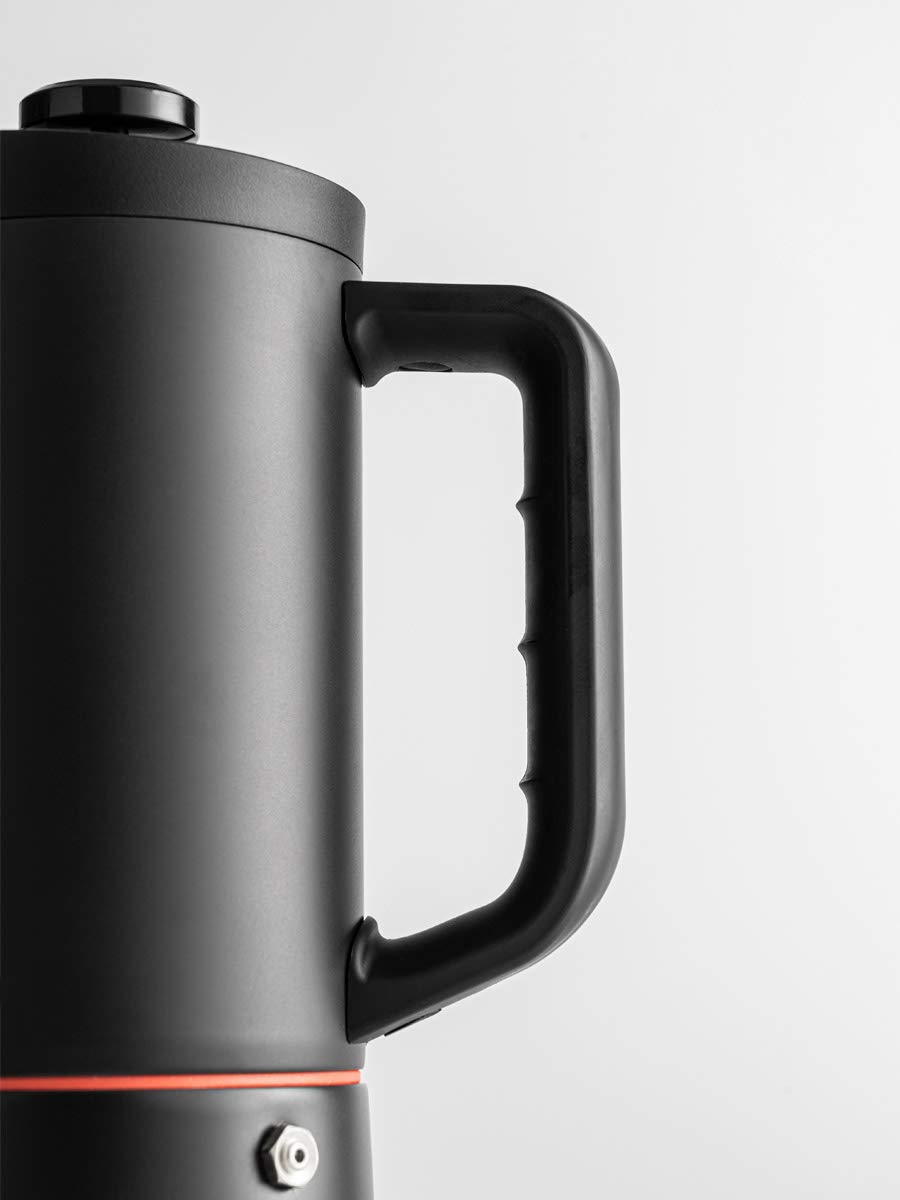 Cafetera de prensa francesa de acero inoxidable, 4 en 1, olla de café frío y moca, 34 onzas, fácil de limpiar
