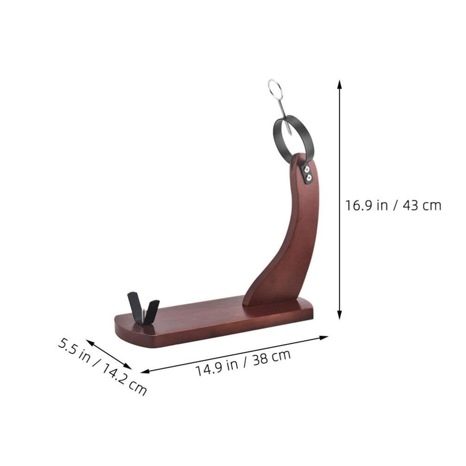 Generisch Support à jambon Espagne - Support en bois - Support à viande | professionnel - Ferrures métalliques de qualité supérieure - Accessoire de cuisine ultra fin et durable - Support fait à la m