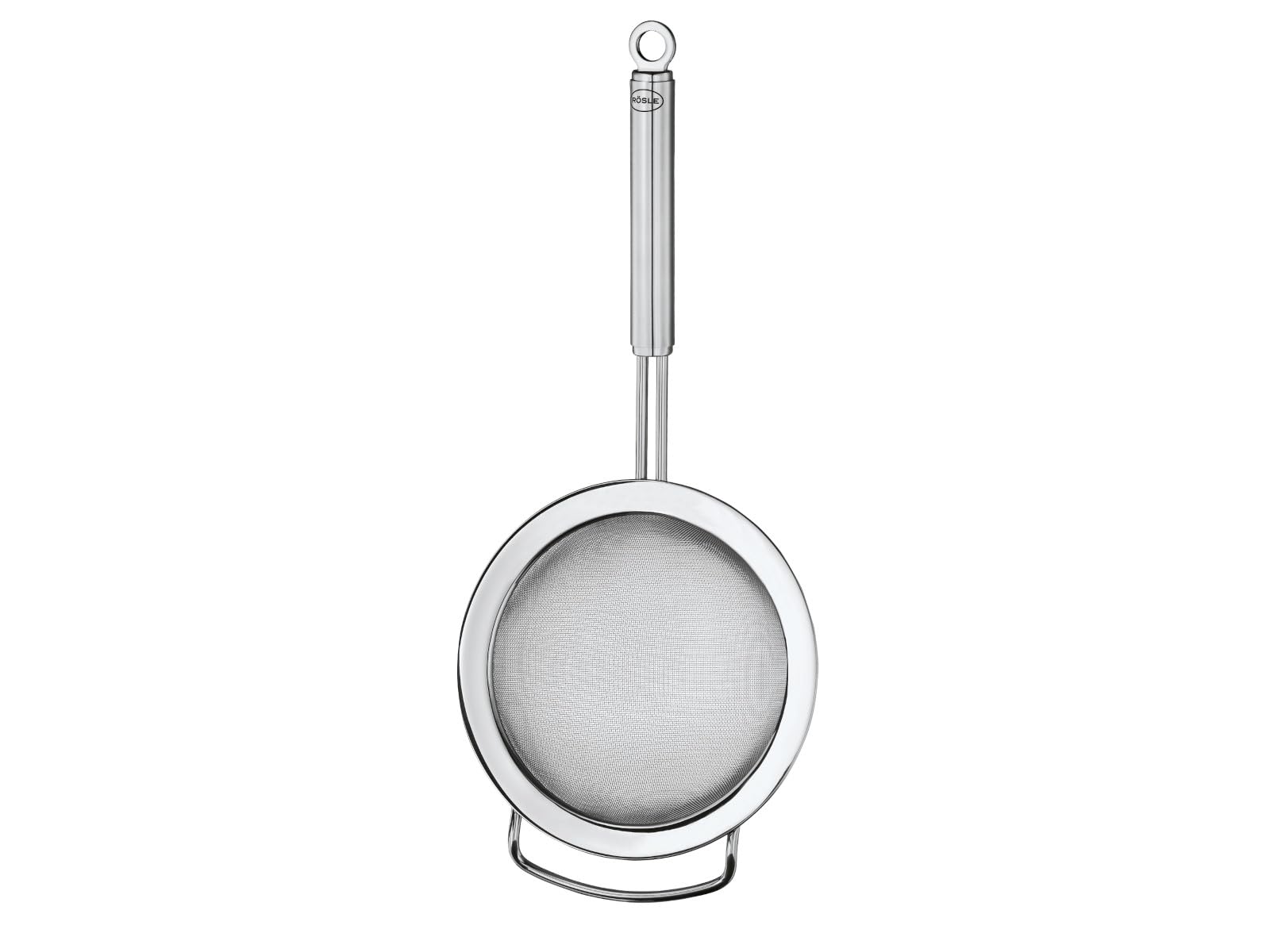 Rösle Küchensieb feinmaschig, Hochwertiges Sieb zum Abgießen, Feinpassieren und Blanchieren, Edelstahl 18/10, Spülmaschinengeeignet, 24 cm, Silber, Silbern