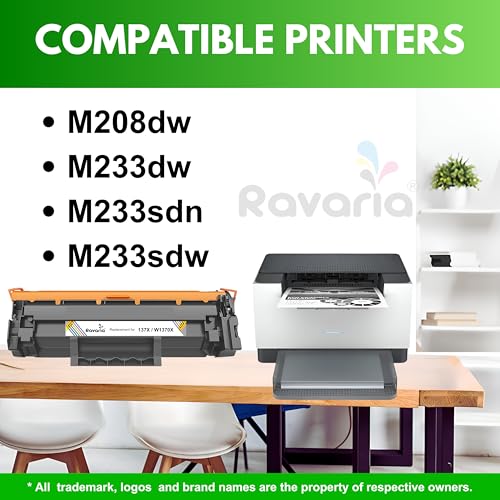 Image of 137X / W1370X Compatible Toner Cartridge for HP Laser Printer M208dw M233dw M233sdn M233sdw (137X / W1370X Toner Pack of 1)