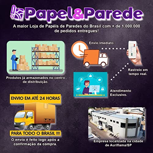 Papel de Parede Adesivo Autocolante Decoração Estilo 3D Efeito Decore Quarto Sala 15 Metros