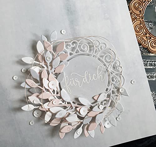Lapoo Wicker 3D Backgrounds Frame Metal Cutting Die For Scrapbooking, New Cutting Dies Diy Album Card Making Decor Paper Craft Metal Die Cuts Party Wedding Decorations (Wicker 6.1 X 4.1 In) #TOP5