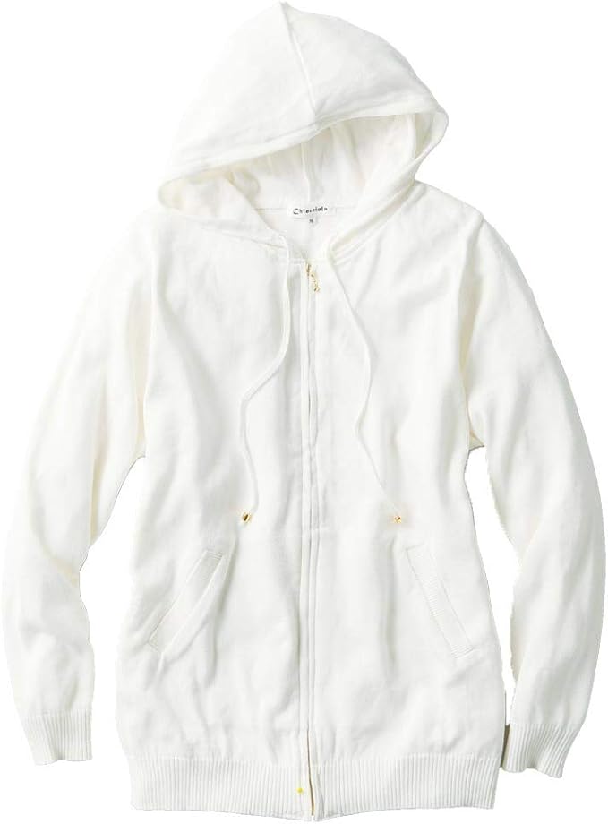 Amazon キオッチョラ Chiocciola パーカー 日本製 ジップアップパーカー 抗菌防臭加工 春 夏 レディース トレーナー パーカー 通販