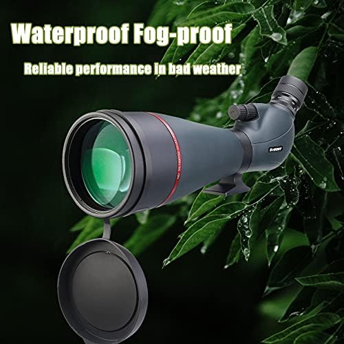 Svbony SV406 Spotting Scope 25-75x100, Dual Focus FMC Porro Coating Prism, HD Waterproof Angled Spotting Scopes for Astronomy Moon Bird Watching Wildlife Scenery
