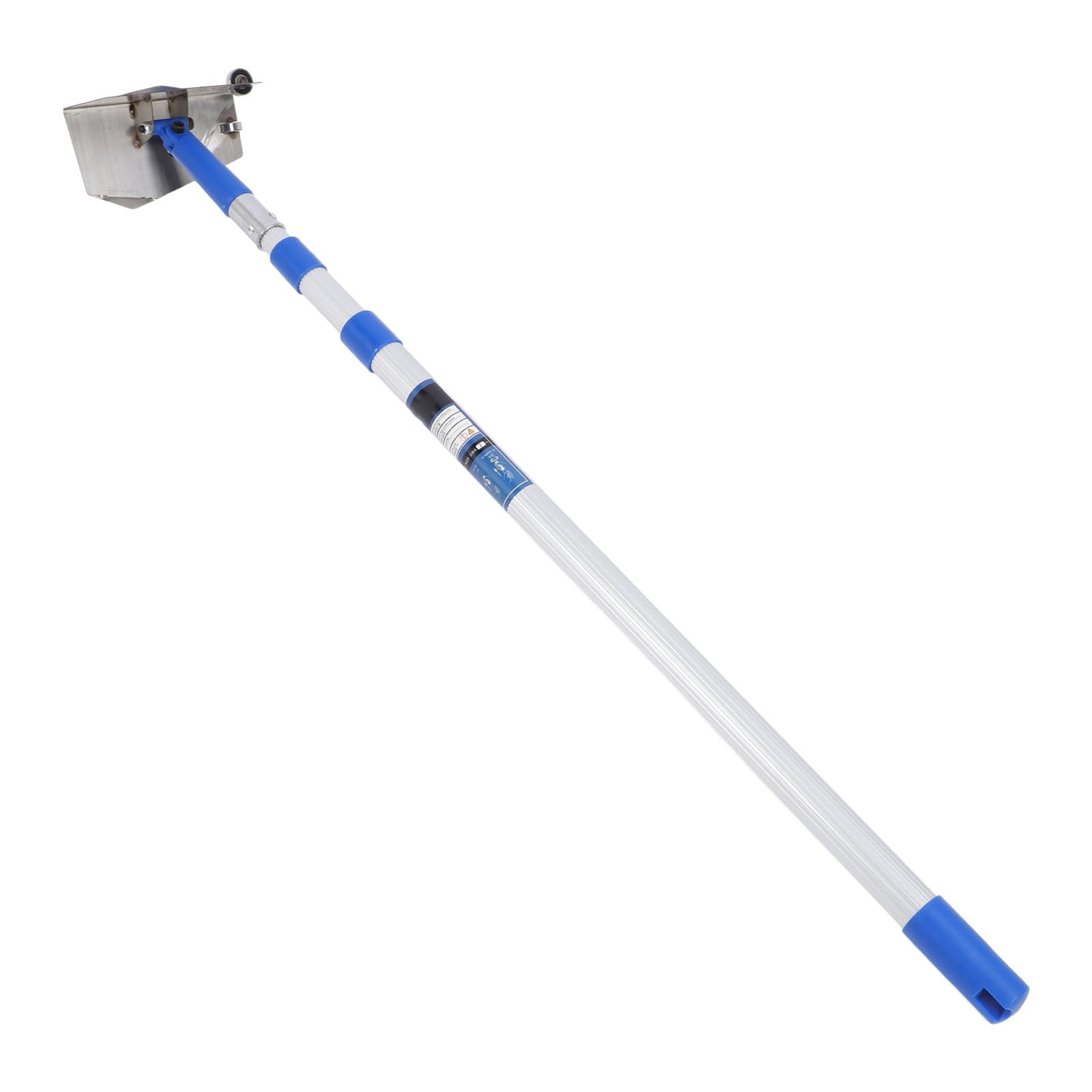 Rascador de Pared para Paneles de Yeso Acero Inoxidable con Rotación 360 ​​grados para Acabado Yeso y Trabajos Esquinas, Poste Telescópico Aluminio 2 Metros