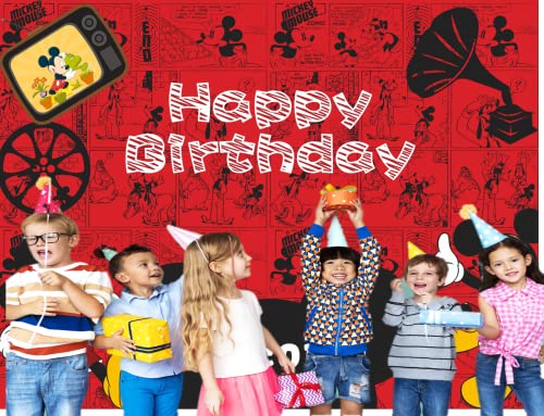 Mickey Mouse Birthday Party Decorations, Mickey Mouse Party Supplies Set For Girl’s/Boy’s With Balloons Garland Kit, Mickey Mouse Backdrop 7X5Ft, Mickey Mouse Foil Balloons #TOP7