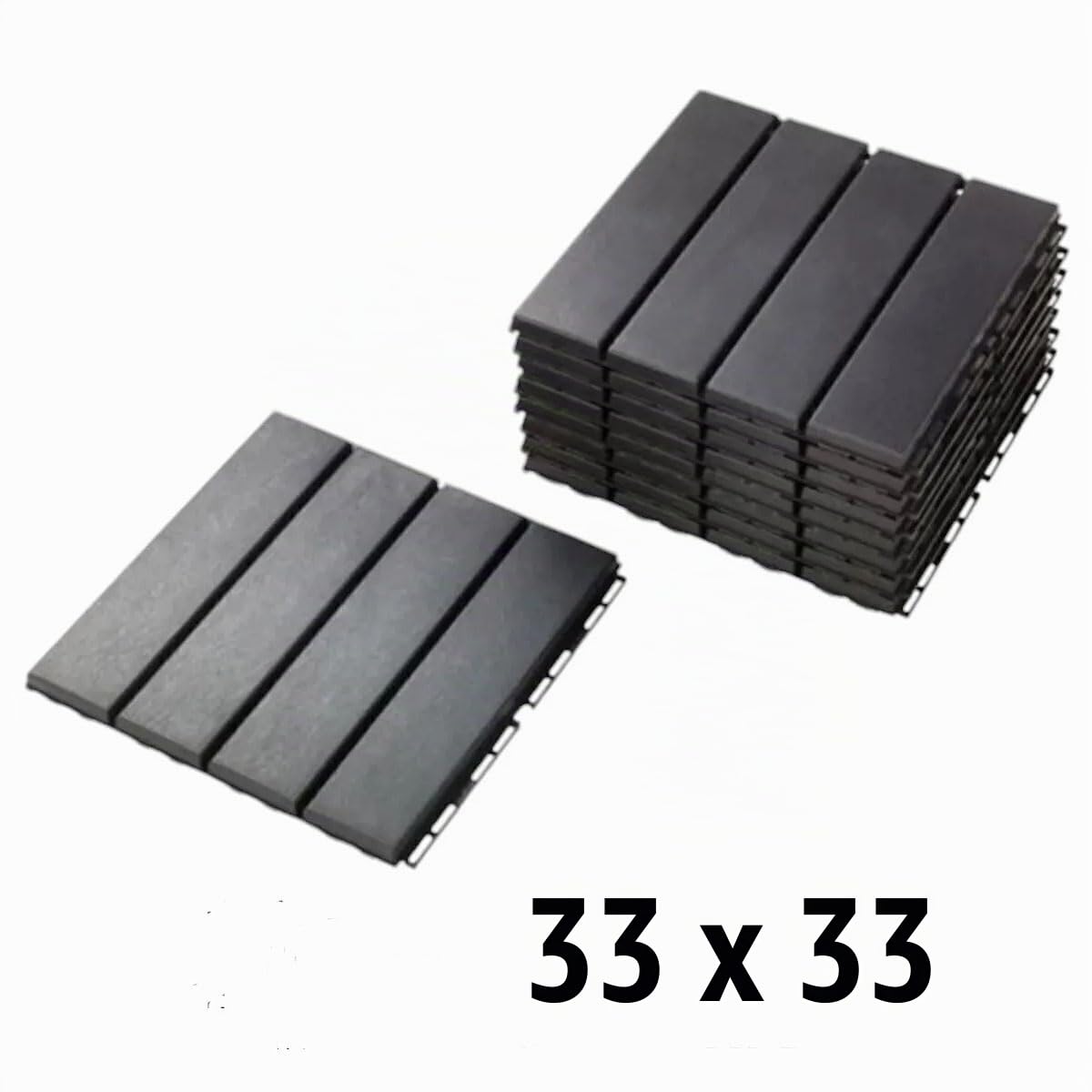 Baldosas de Plástico 33x33, Suelo, 1m2, Losetas, Azulejos, Palet, Revestimiento Exterior