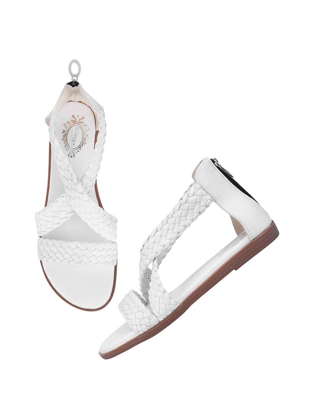 Shoetopia Womens Flat Sandal-7 Kids UK (Girls-CRV-White)-EU40 (B0D4VQXTNZ) Amazon Price History, Amazon Price Tracker