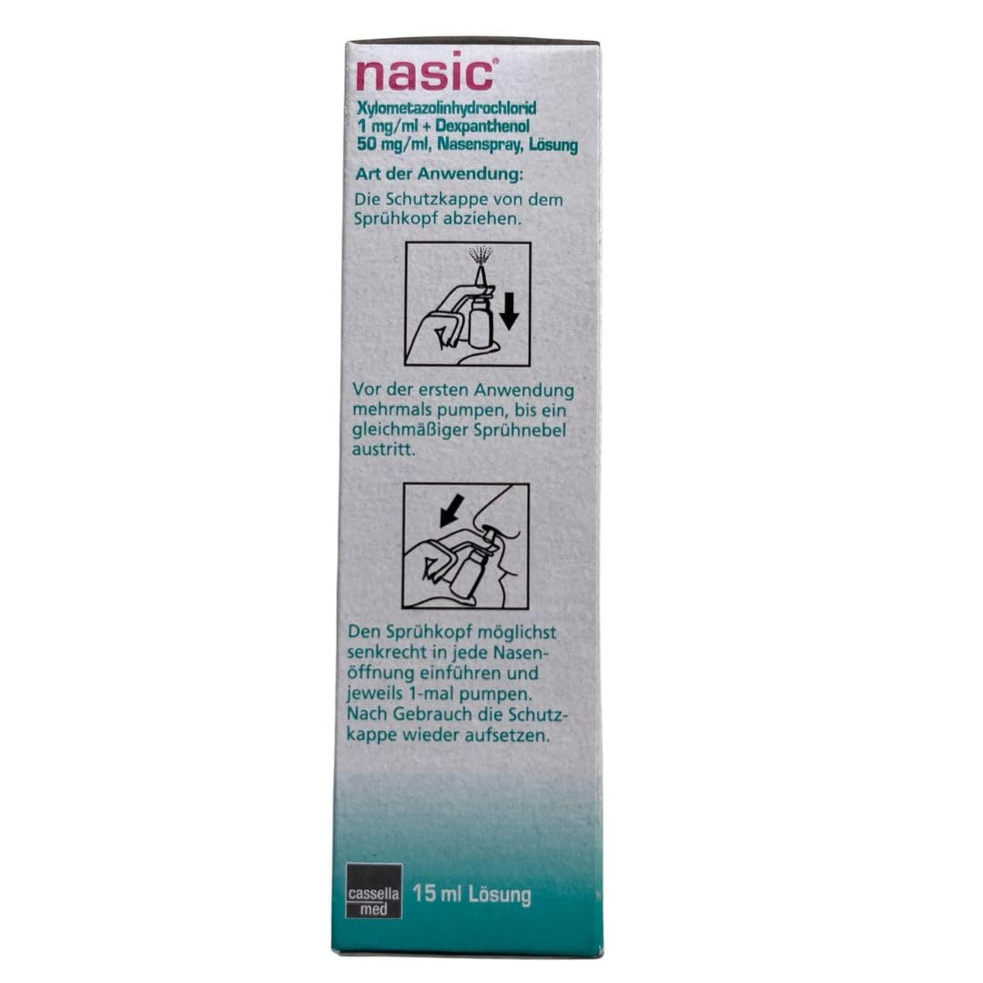 Nasic Nasenspray Spar-Set mit 3 x 15 ml inkl. Handcreme der Rathaus Apotheke