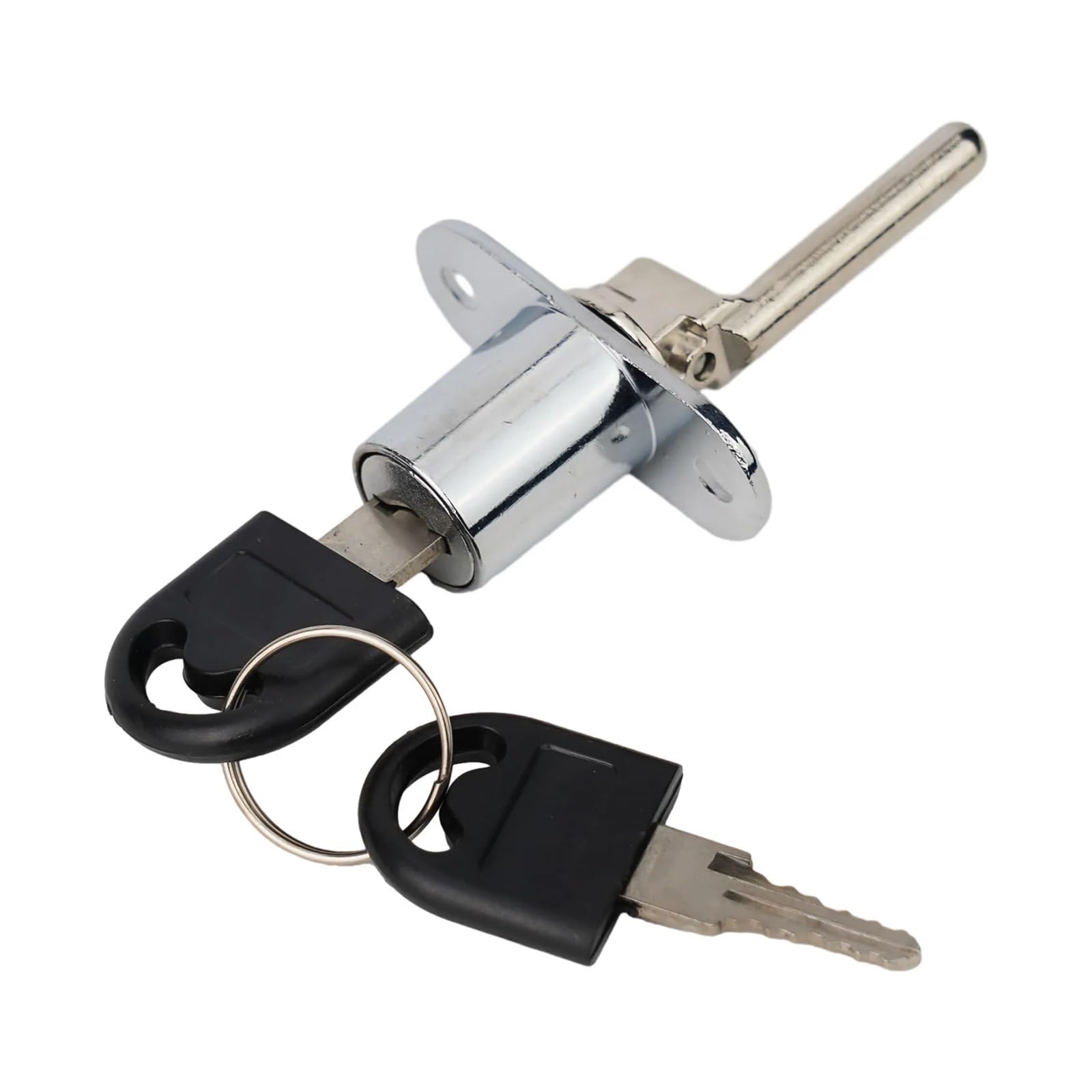 Fonhndg No Cabinet Locks 2 Sets Drawer Cabinet Lock Mail Box Locker Office Desk Core Cupboard Door Tongue With Key Furniture Hardware(A 16Mm)