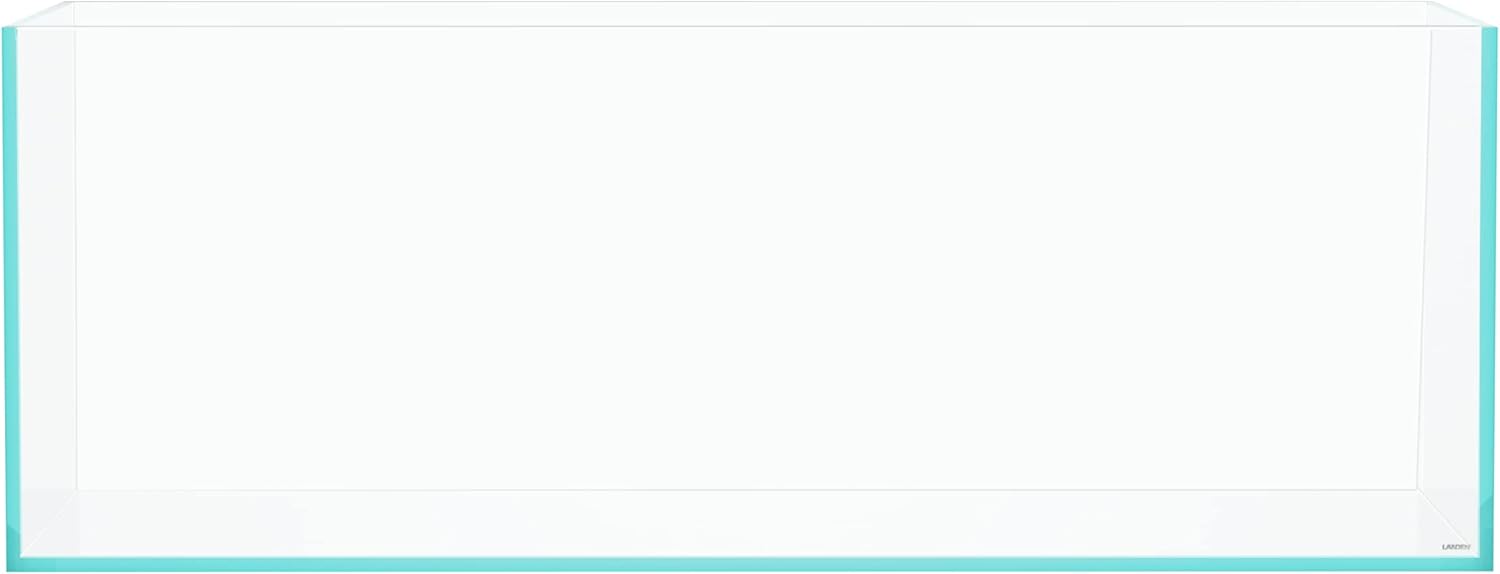 (Minor Damage. Cracked in one Spot.) LANDEN 150P 118.4 Gallon Rimless Low Iron Aquarium Tank, W59.1×D23.6×H21.7 in(150x60x55cm); 15 mm Thickness with Nano Foam Leveling Mat Included Standard Tank 118.4Gal W59.1×D23.6×H21.7 in(150x60x55cm)