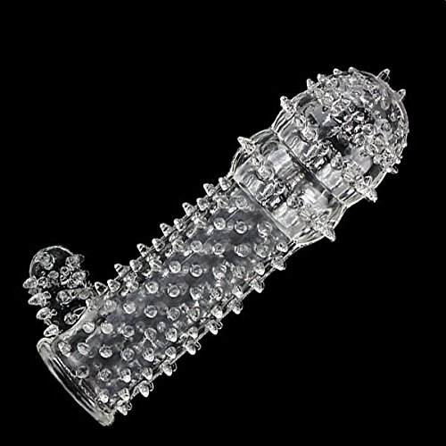 UltraZhyyne(TM) Crystal Skin 5 Inch Sleeve Impotence Erection Co n doms Enl ar gers Extensions Increase Your 1 inch
