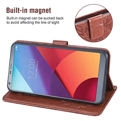 Carcasa flip para celular Asuwish billetera con tapa protectora antichoque elegante 3