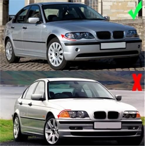 Parrilla del coche elegante negro brillante para BMW Serie 3 E46 de 4 puertas LCI 5