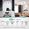 Seruno X 3 Way Ceiling Light Bar, Adjustable GU10 Spotlight Metal White, Modern Industrial Ceiling Lights for Kitchen Bedroom Living Room Hallway Dining Room, Bulb Not Included #2