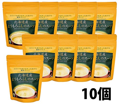 TAC21 北海道産とうもろこしのスープ 冷たい牛乳でもサッと溶ける顆粒タイプ 75g×10個