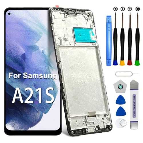 DTD Pantalla LCD Samsung Galaxy A21s SM A217F, SM A217F/DS, SM A217F/DSN, SM A217M, SM A217M/DS, SM A217N Repuesto de Pantalla Táctil Digitalizador Piezas de Reparación (6.5