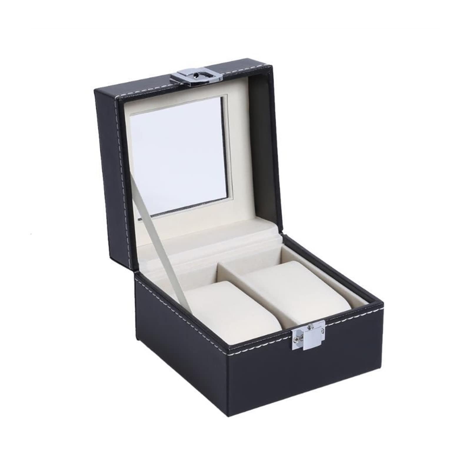 Boîte d'exposition de bijoux de montres en cuir PU - 3