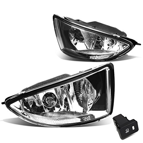 Auto Dynasty Compatible with Honda Civic 2/4-Door EM2/ES1/ES2 Pair of Bumper Driving Fog Lights + Wiring Kit + Switch (Clear Lens)