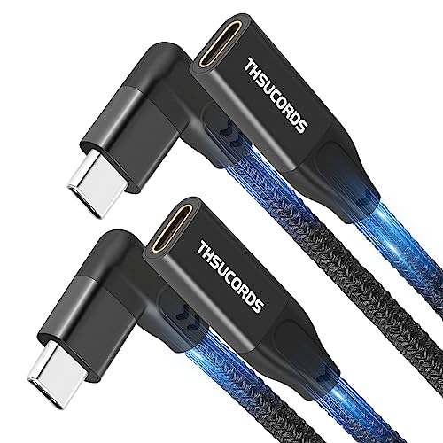 Thsucords 100W USB C Extension Cable 1M 2Pack