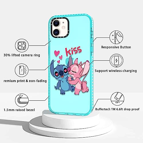 Ootbao Cute Case Compatible With Apple Iphone 11 6,1", Kawaii Stitch Cartoon Animal Funny Character Soft Cases Cover, Fun Cool Skin Protective Funda For Kids Teens Girls Boys #TOP3