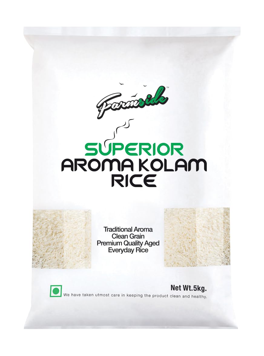 Farmside Superior Aroma Kolam Rice I Traditional Aroma Rice I Clean Grain Aged Rice I Everyday Rice I 5KG (B08DKZZLFX) Amazon Price History, Amazon Price Tracker