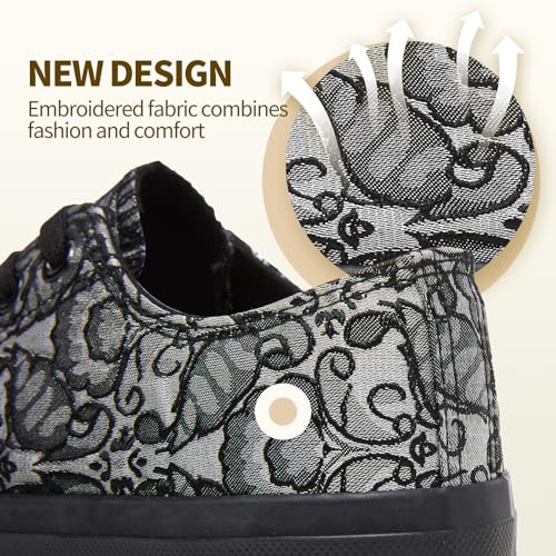 Image of yageyan Womens White Tennis Shoes Low top Canvas Sneakers Women Fashion Shoes for Walking Casual Canvas Comfortable