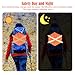 Sinbana 4pcs High Visibility Blaze Reflective Panel, 15.75x15.75in Durable Hexagon Shaped Blaze Orange Reflective Safety Panels with Touch Fastener Strap for Hiking Camping Biking Hunting