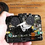 SMTHOME 120PCS Square Cassette Tape Machine Belt Assorted Common Band Repair Belt for Recorder Walkman DVD Drive CD-ROM Turntable (Mix Size 26mm-120mm) - Image 5