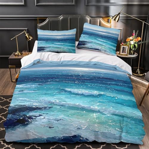 Housse de couette microfibre douce parure de lit 220x240 fermeture éclair