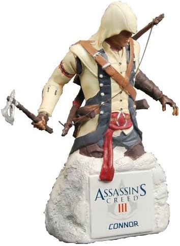 Hand Painted Detailed Figural Bust - Assassisns Creed III Connor Resin Collectible Bust