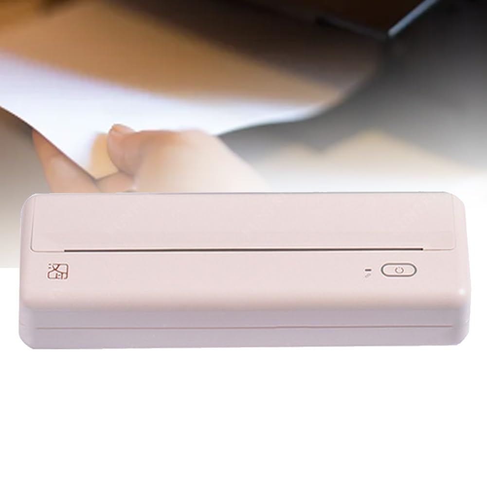 Stampante termica portatile wireless, stampante compatta da viaggio per casa e ufficio, stampante A4 senza inchiostro, supporta carta da 210 mm/110 mm, per la scuola e la stampa quotidiana