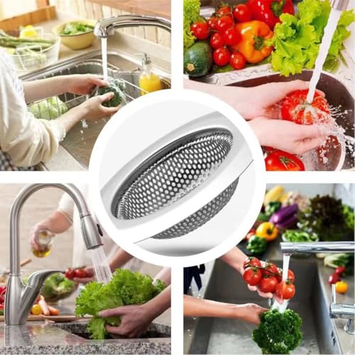 2 Pack Coladores para Fregadero de Cocina Acero Inoxidable miniatura 4