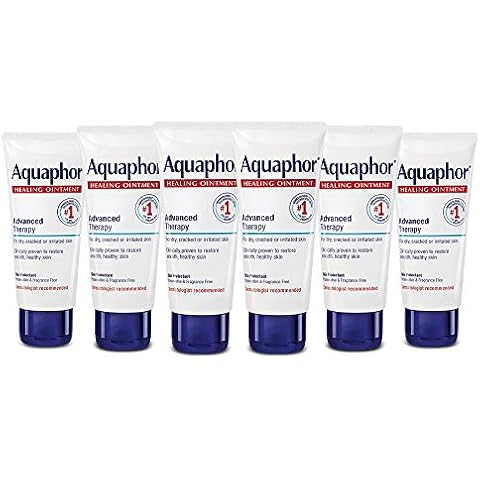 Aquaphor Healing Ointment, Advanced Therapy Healing Ointment for Dry Skin, Skin Protectant for Dry Cracked Skin - 1.75 oz. Tube (Pack of 6) Cover