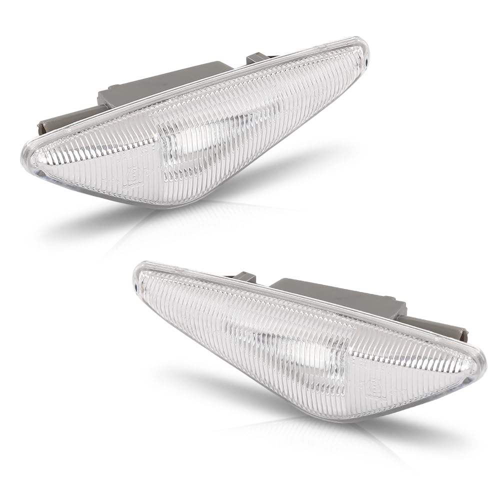 Pair Front Turn Signal Light Side Marker Light, Fit BMW X5 E70 2007-2014/ X3 F25 2011-2015/ X6 E71 2008-2014, LH Driver & RH Passenger Side 2PCS,