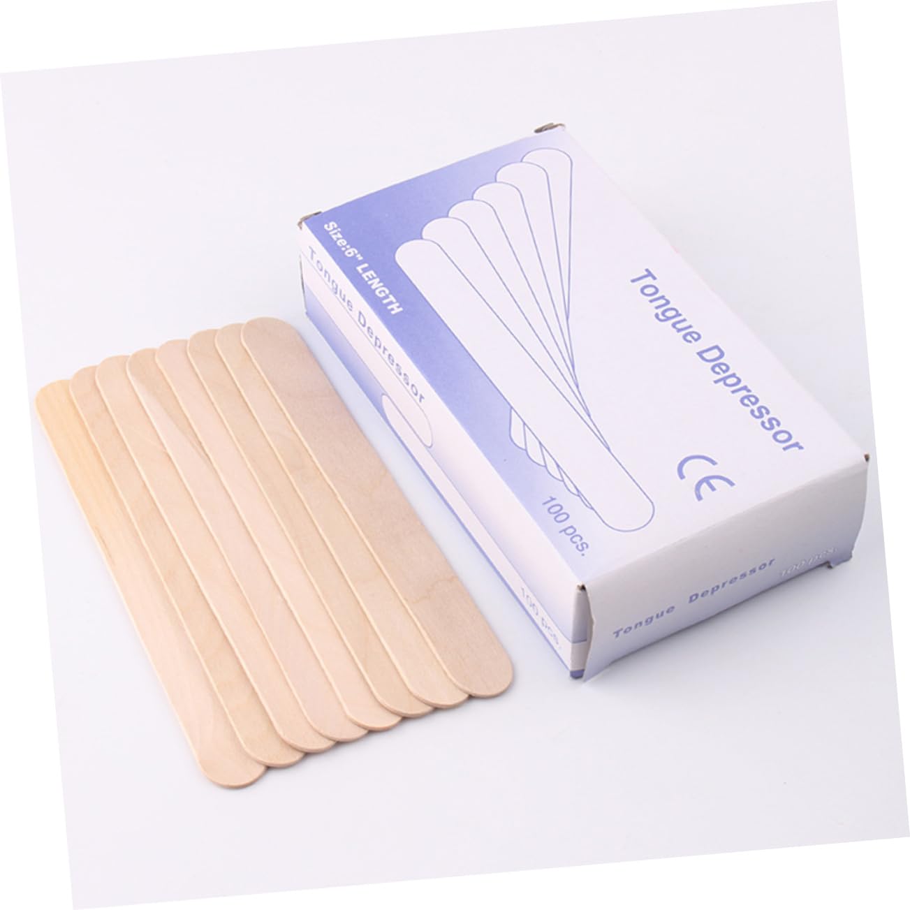 Ciieeo Professional Waxing Sticks Set 200pcs Hair Removal Tool Smooth Surface Safe for Body Sk