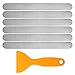 HOHAOO 50 Pièces Autocollants Antidérapants, Autocollants antidérapants pour Baignoire, Autocollants pour Douche Bande de roulement avec grattoir (Gris)