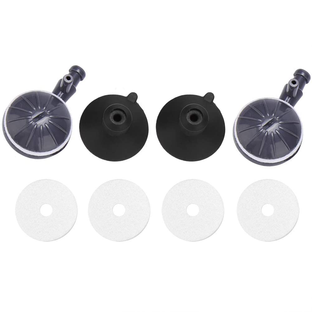 WANGCL Lot de 2 pierres à air à bulles - Disque rotatif - Diffuseur d'oxygène réglable - Pompe d'aération avec ventouses pour aquarium - Pompe hydroponique