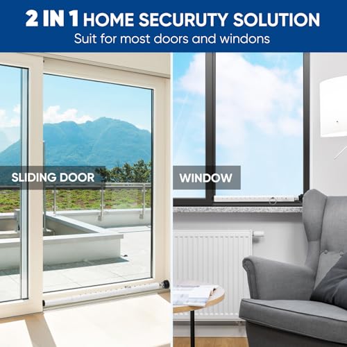 Sliding Door Security Bar, 17-55 Inch Adjustable Sliding Patio Door Lock Bar, 1inch Heavy Duty Window Security Bars with Rubber Tips, Sliding Glass Door Security Bar for Home Apartment - Image 4