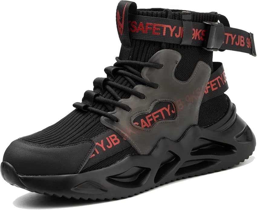 Steel Toe Safety High-Cut Boot Industrial Construction Shoes Mid Cut Industrial Boot Work Safety Comfortable Lightweight Sneakers