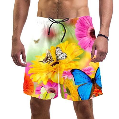 Maillot de bain pour hommes JDEZ short de plage fleuri