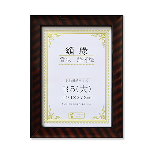 大仙 額縁 賞状額 金ラック R B5大 樹脂製 箱入 J335C1600
