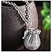 CHXISHOP S925 Silver Jewelry Unisex Bamboo Cesta Colgante Colgante, Adecuado para Accesorios para Hombres/para Mujer y artículos de joyería 24 Inches